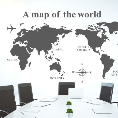 наклейки A map of the world