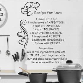 наклейки Рецепт любви