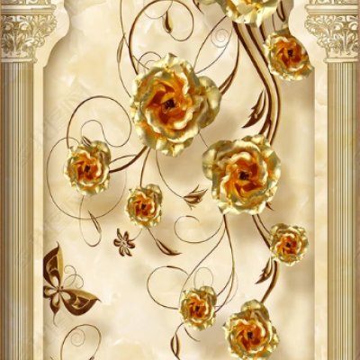фотообои Арка золотых роз