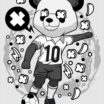 постеры Футбольный мишка