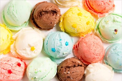 постеры Разноцветное мороженое