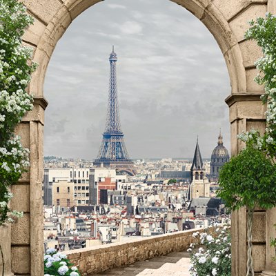 фотообои Французская арка фреска