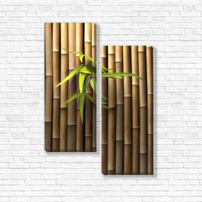 модульные картины Стена из бамбука